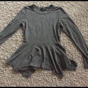Peplum sweater top
