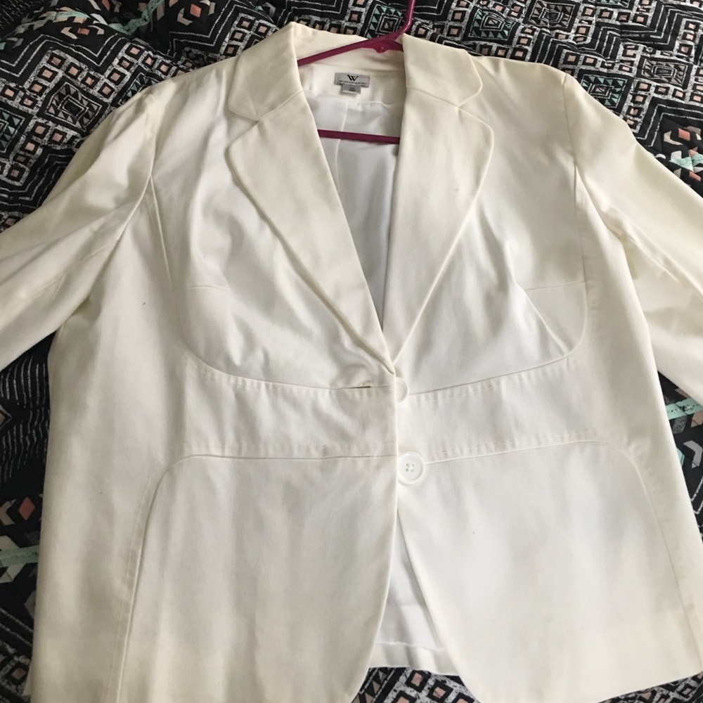 white blazer