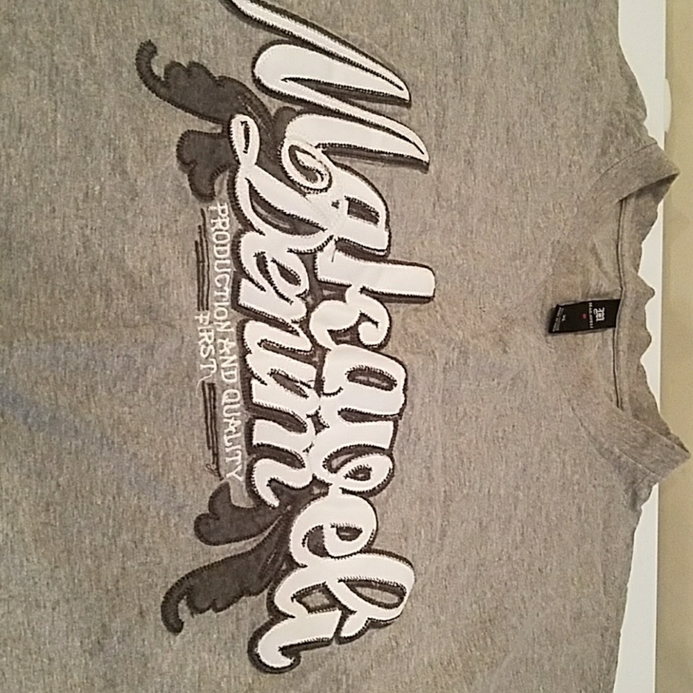 Tupac Makaveli Denim Short sleeve Tshirt XL grey