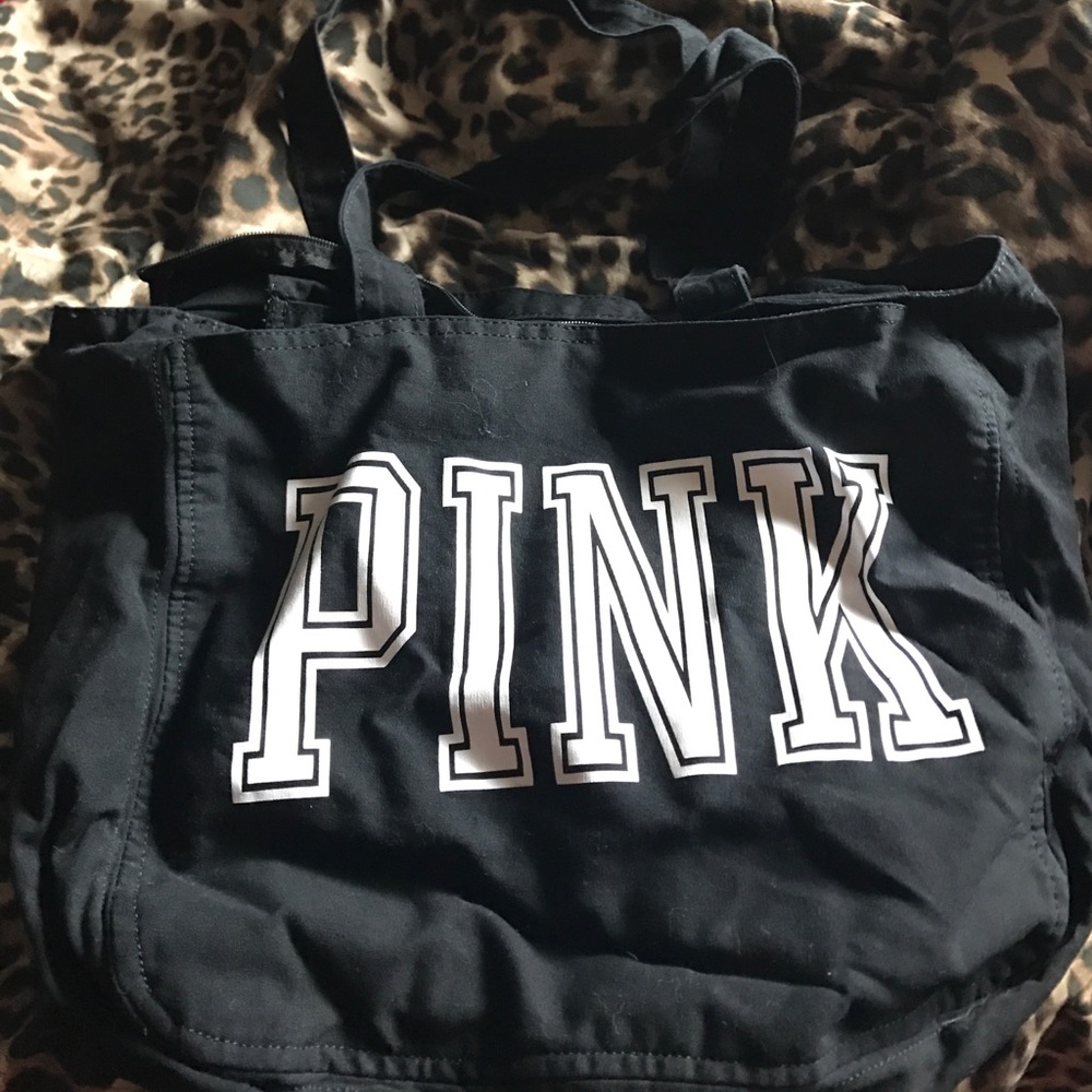 Pink tote bag