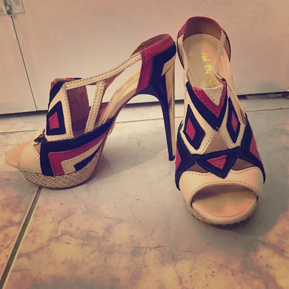 L.A.M.B. Platform heels