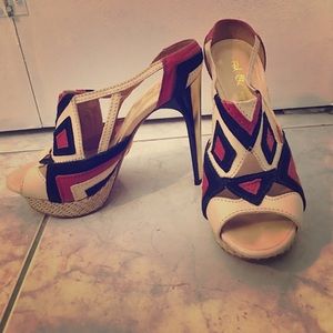 L.A.M.B. Platform heels