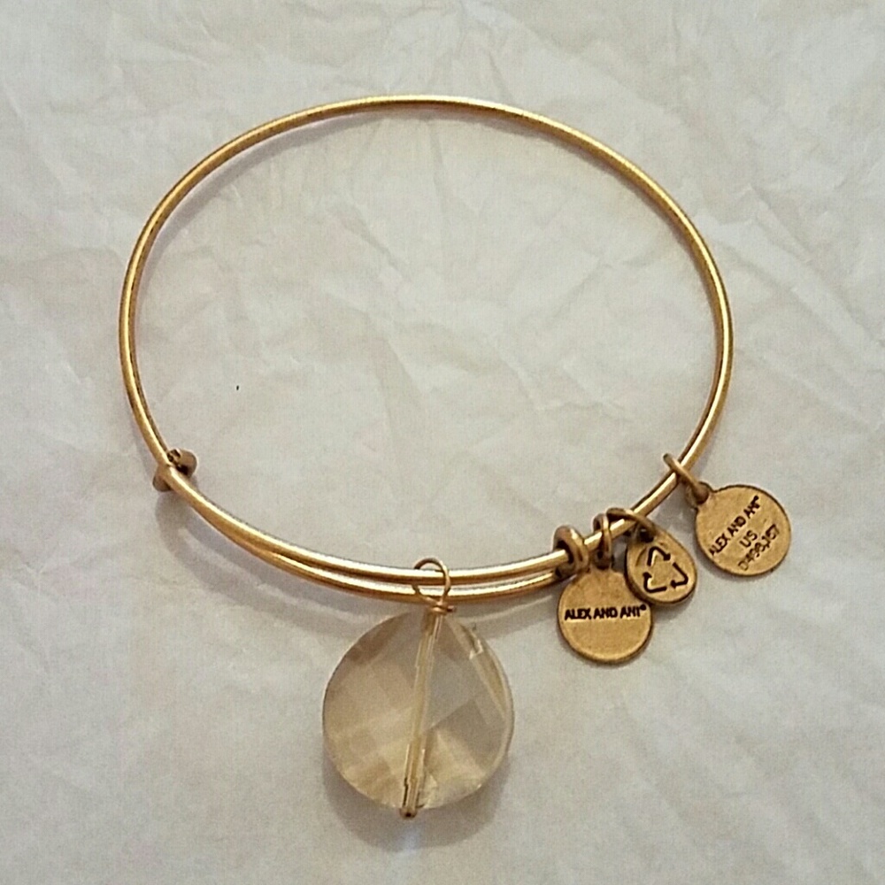 Alex and Ani crystal charm bracelet
