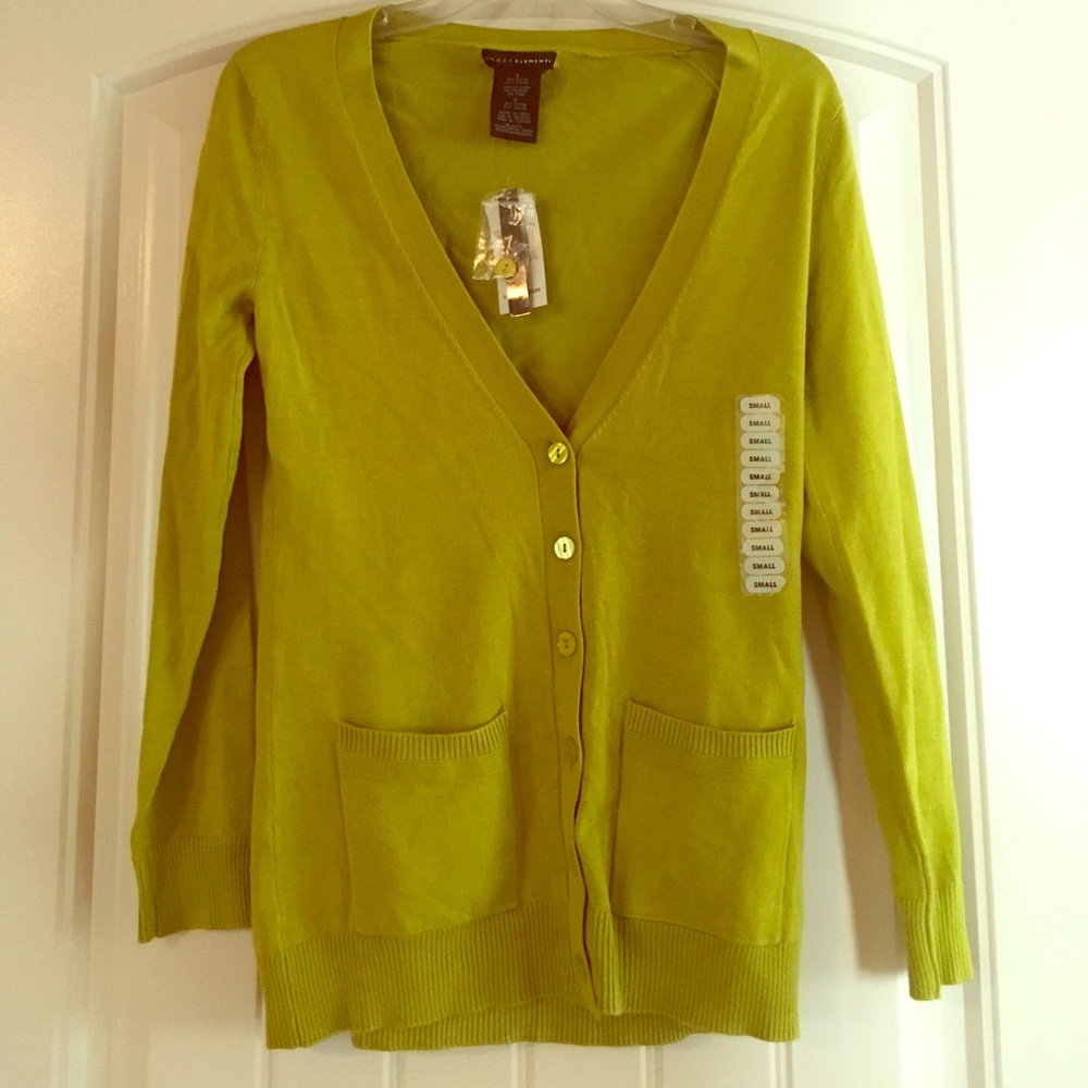NWT- green cardigan