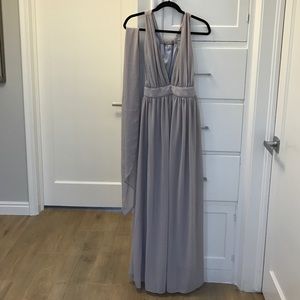 Dusty plumb/ lavender maxi dress