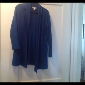 Kenar teal cashmere cardigan