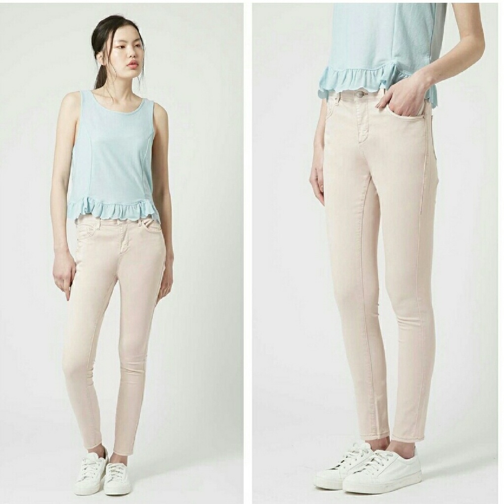 Topshop Leigh Moto Pants Size 24