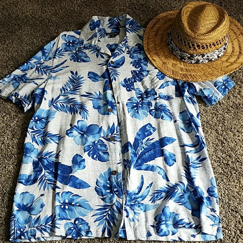 Blue Skies, Boys Button Down Shirt