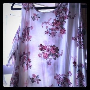 Off the shoulder t shirt