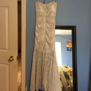 White prom dress