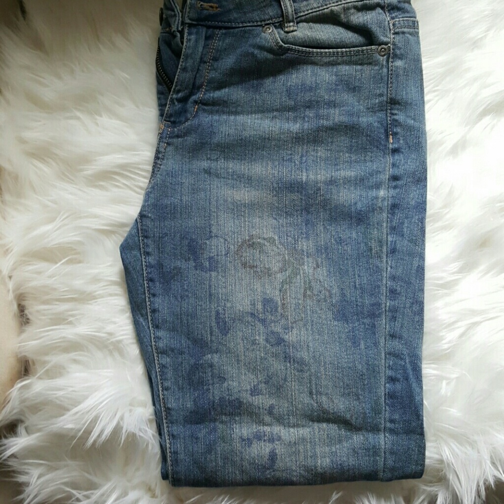 Floral J.Jill Boyfriend Jeans