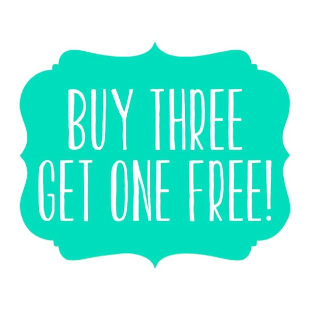 But any three items;get one item under 15.00 free!