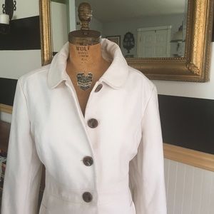 White wool coat