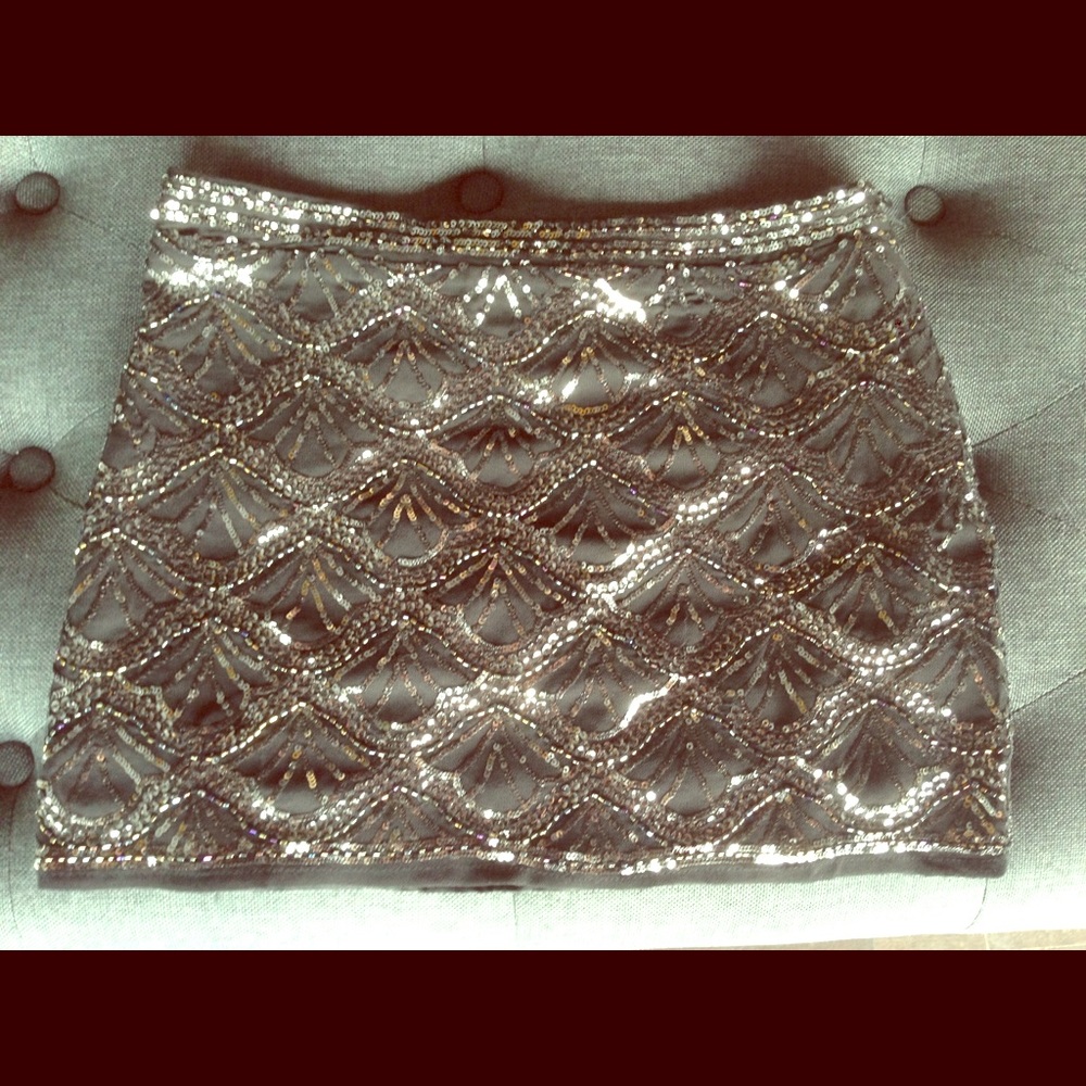 Forever 21 Beaded Miniskirt