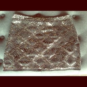 Forever 21 Beaded Miniskirt