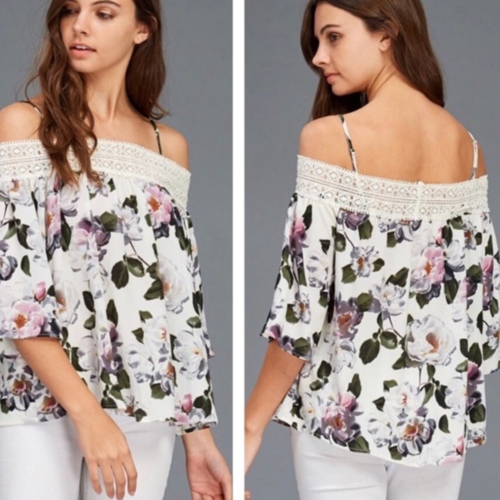 Stella Floral Crochet Top - Picture 3 of 3