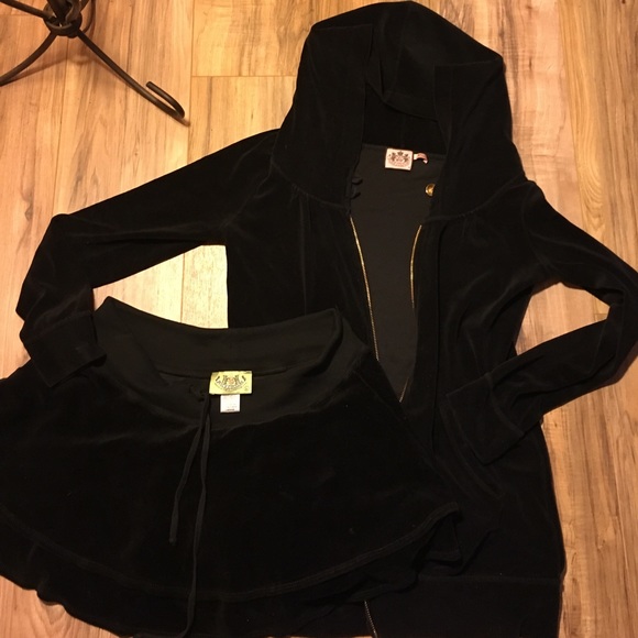 velour tracksuit skirt