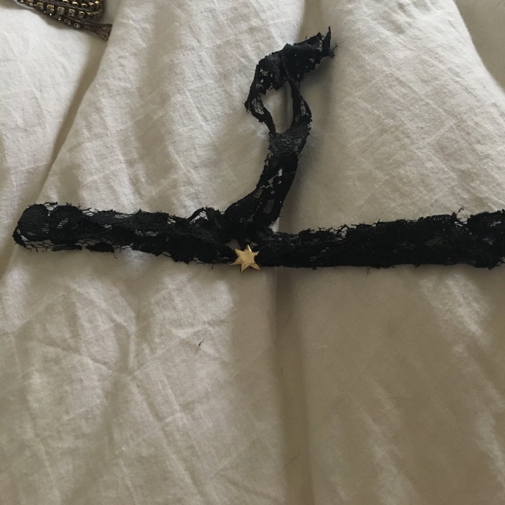 Black Lace Tie Choker