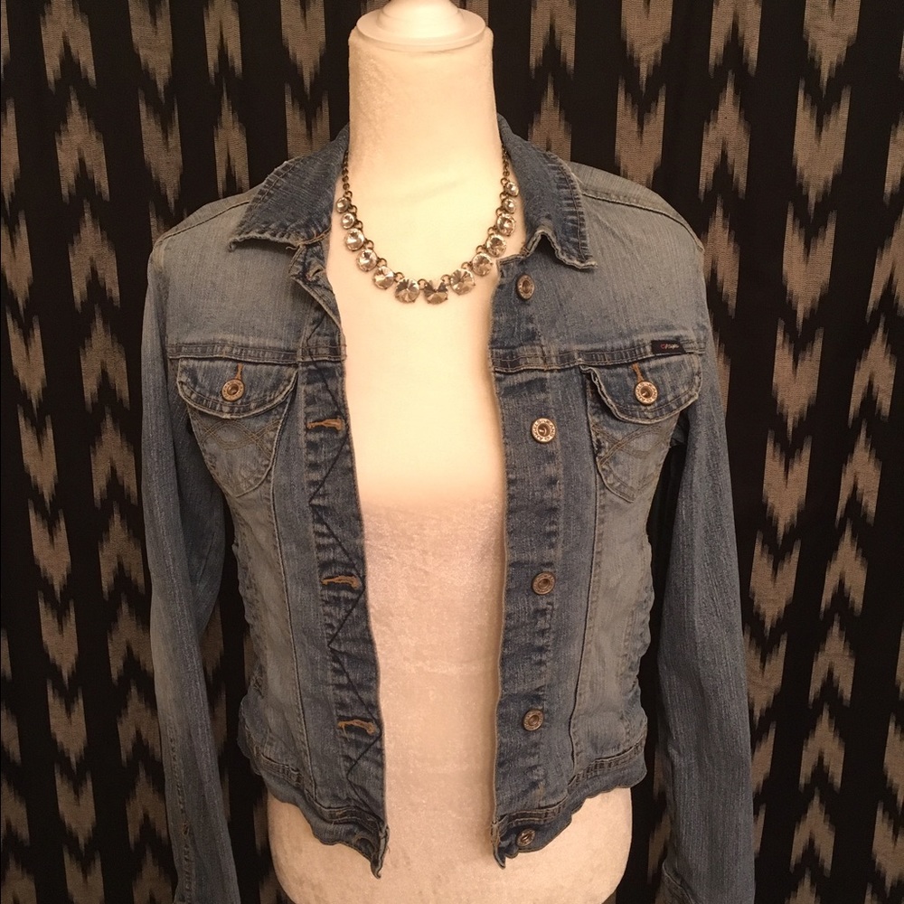 SOLD - Denim Jacket with Feminine Shape