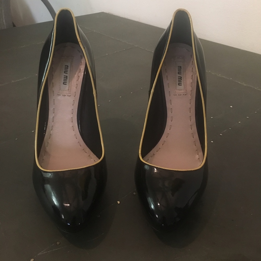 Miu Miu patent leather high high. Barely worn