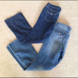 2 Pair Daisy Fuentes Jeans