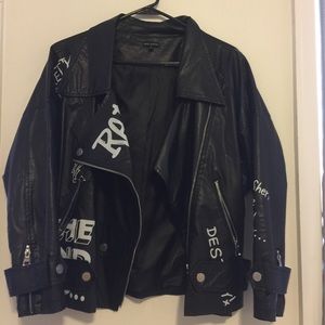 Faux Leather Jacket