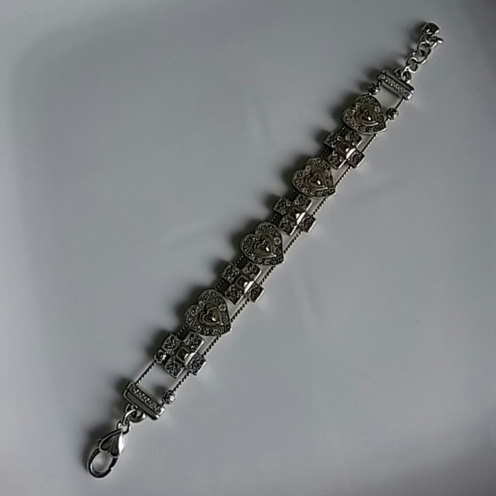 Brighton crystal heart bracelet