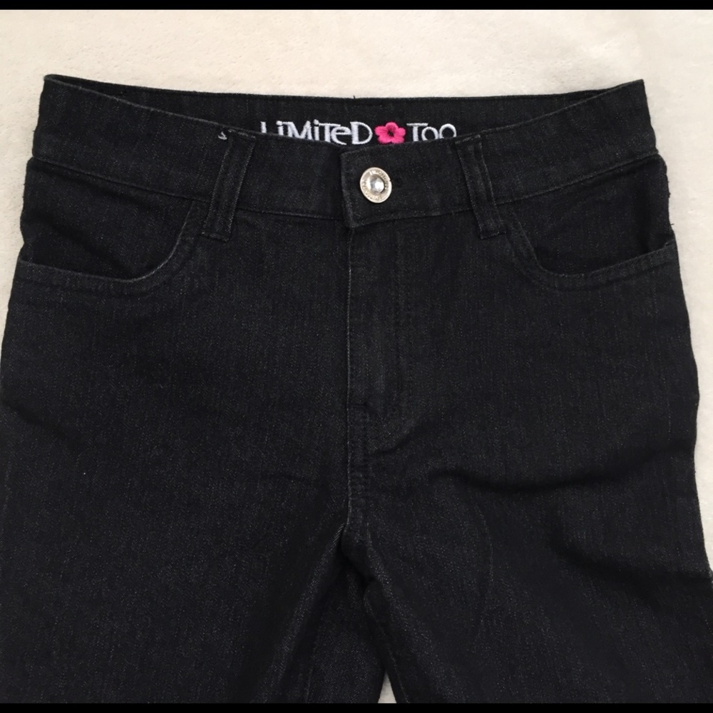 Girl's Limited Too basic black jeans NWOT
