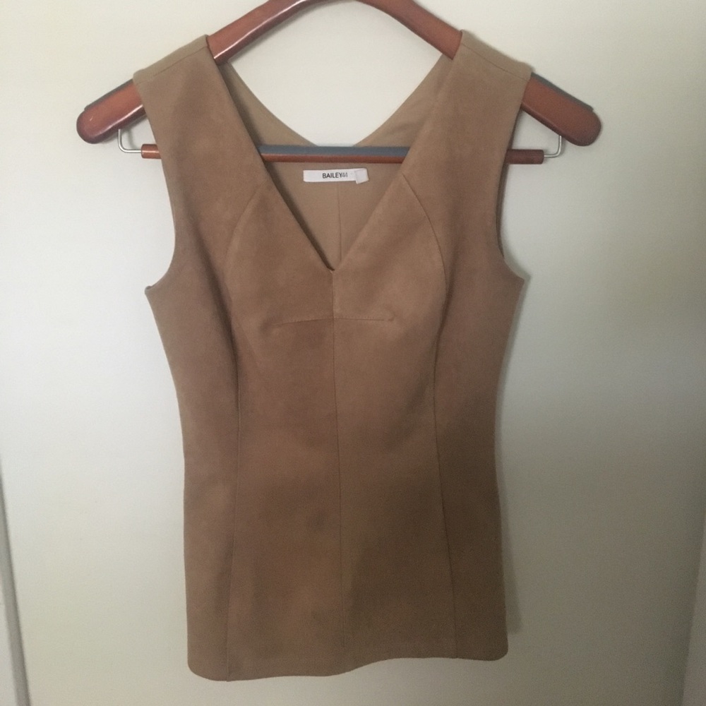 Bailey44 Suede Sleeveless Top