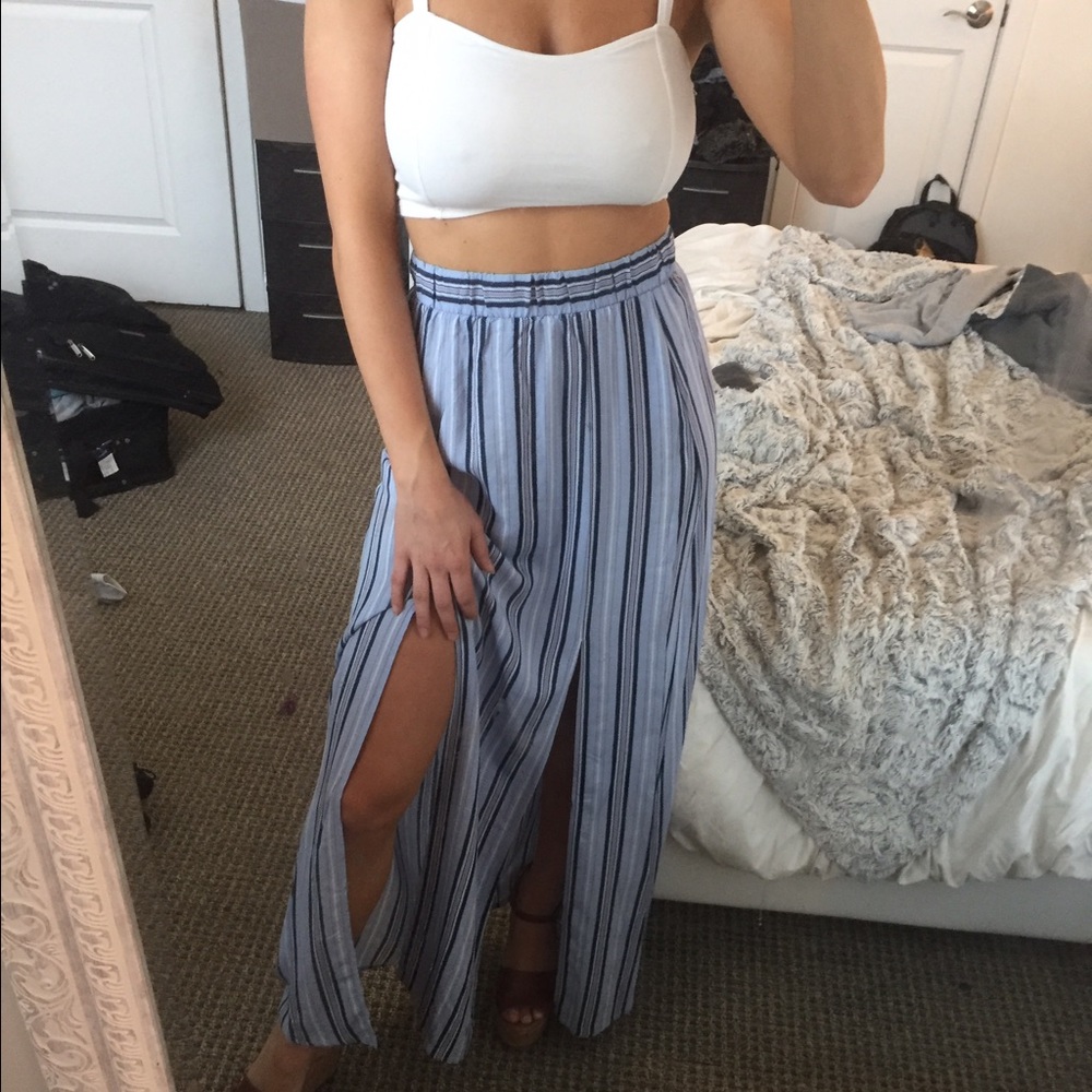 Beautiful striped maxi skirt!