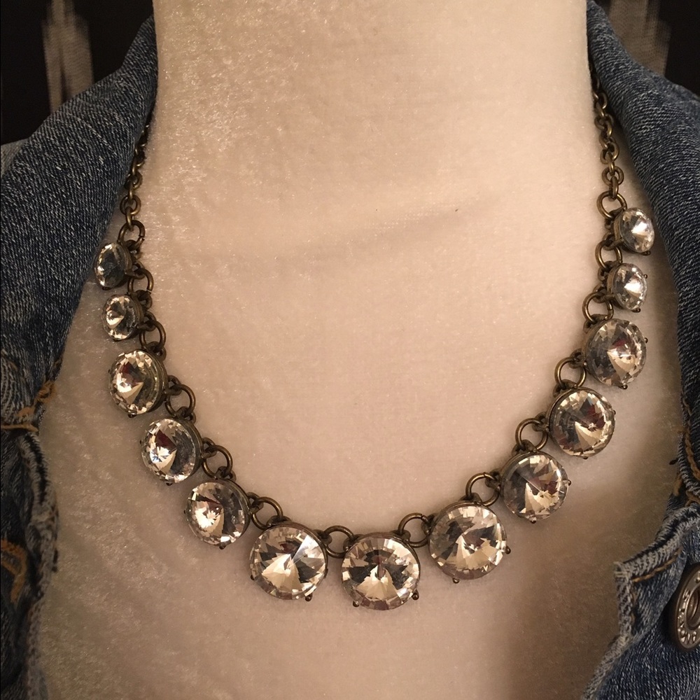 Chunky Cut Glass Necklace