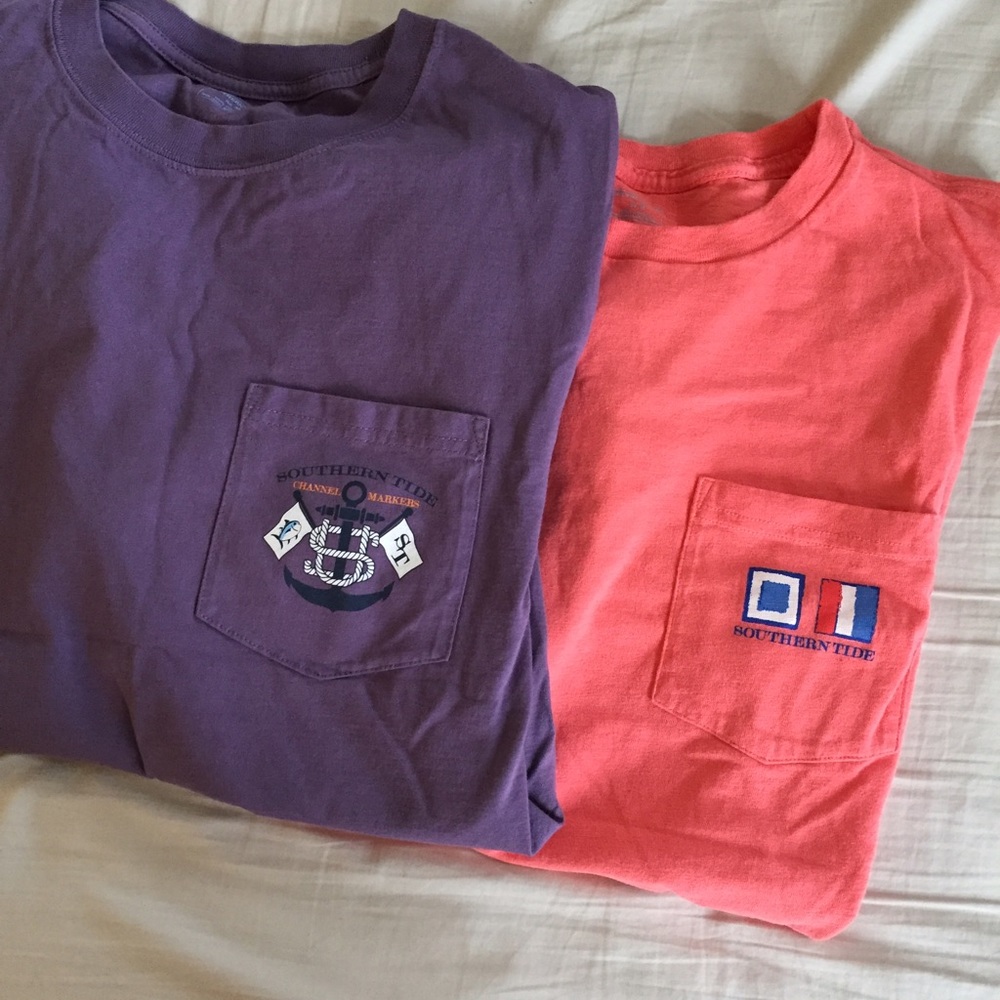 2 SOUTHERN TIDE TEE SHIRTS