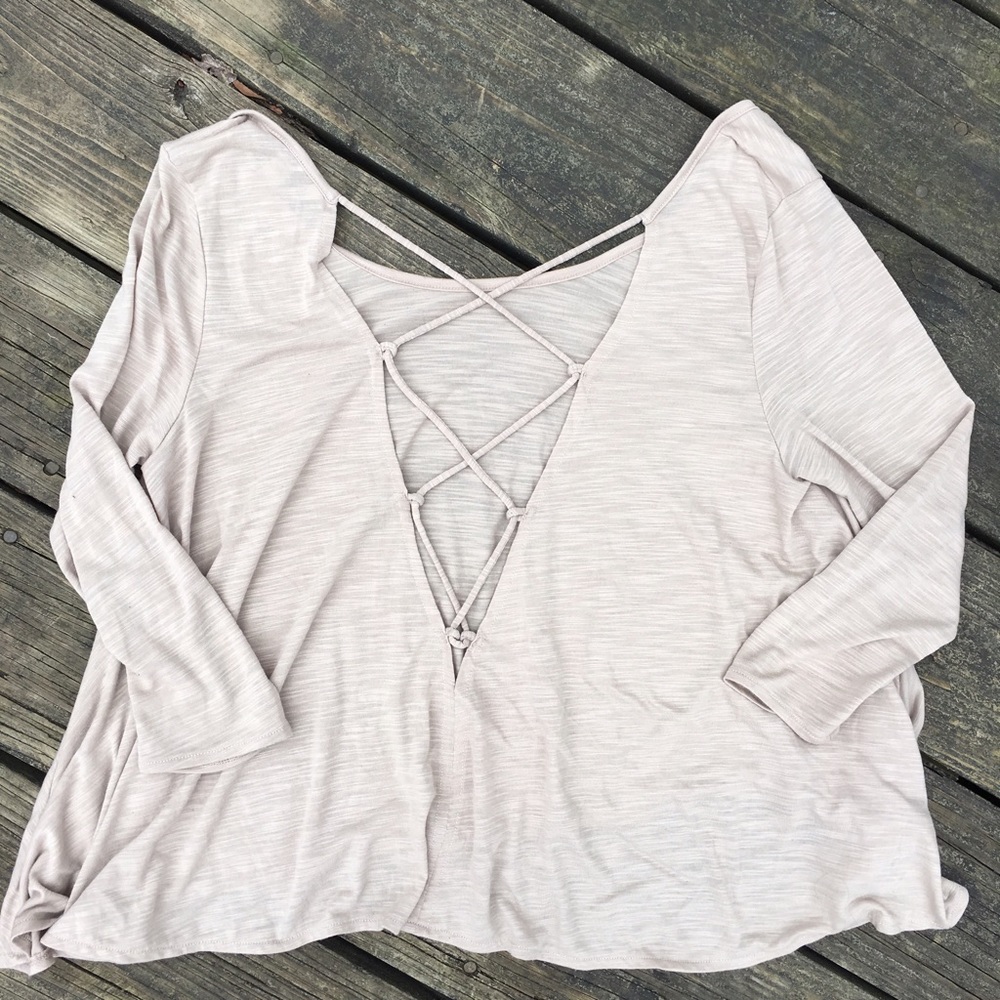 American eagle soft lace up top