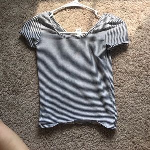Striped crop top