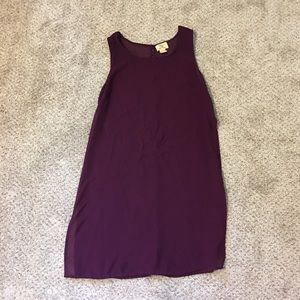 Sheer plum tunic