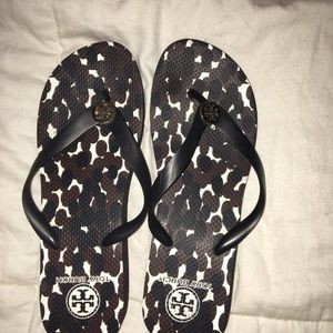 Tory Burch Authentic wedge Flip-Flops Size 10