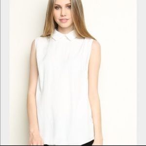 Brandy Melville white collared shirt