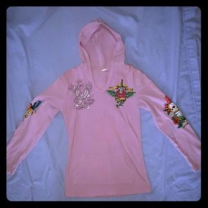 Long Sleeve Top With Hood