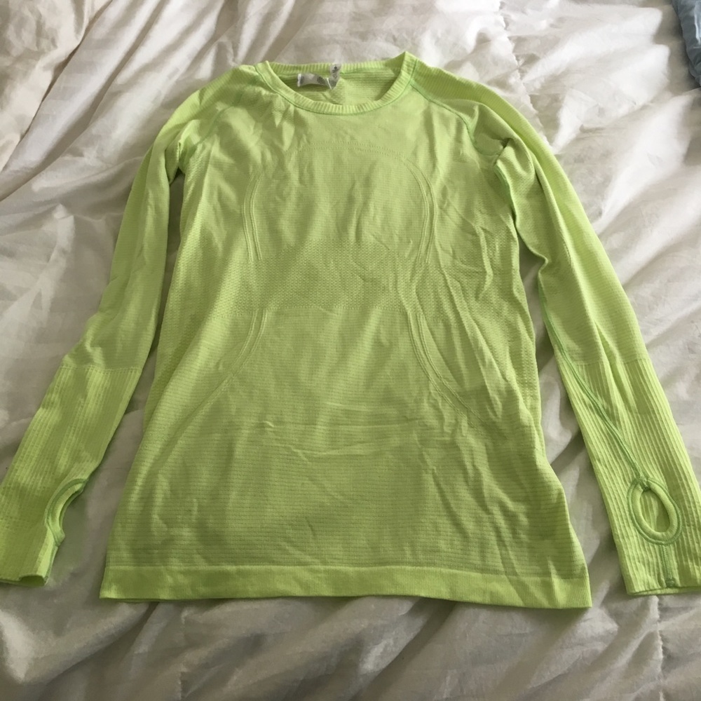 lululemon swiftly tech long sleeve top sz 6