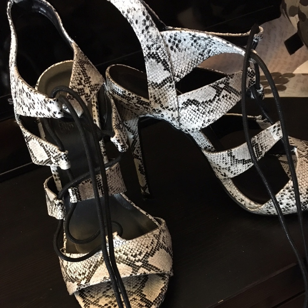 Snakeskin heels
