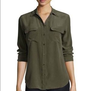 Equipment olive blouse