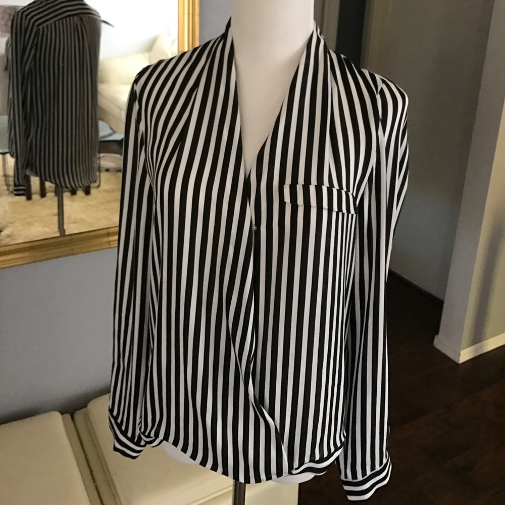 Silky striped blouse 👚