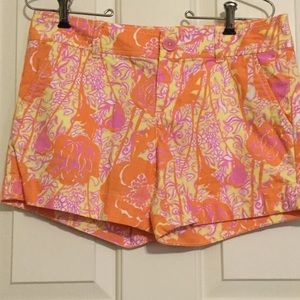Lilly Pulitzer Original Shorts Floral Print RARE