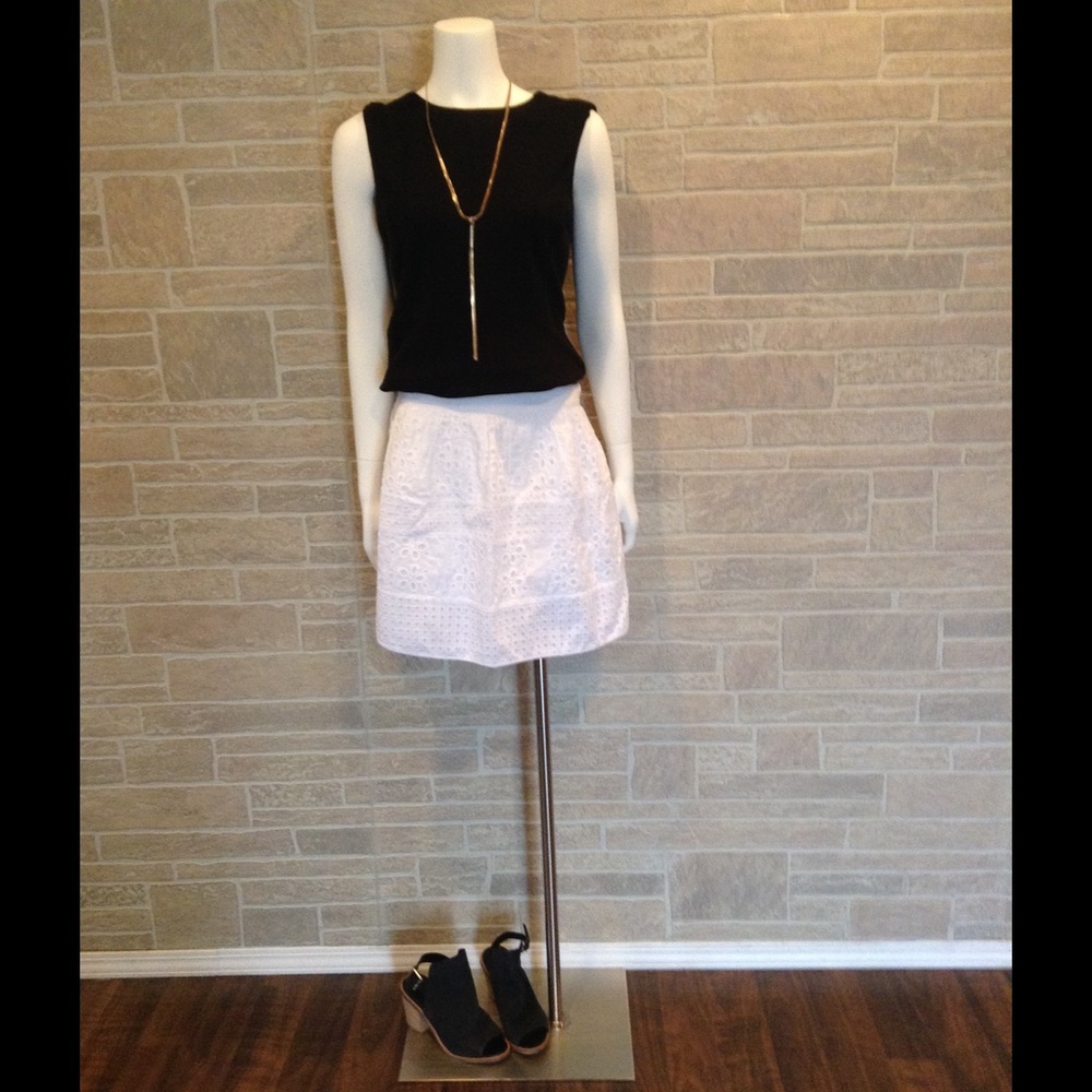 SOLD ON MERC!! Victoria secret white eyelet skirt