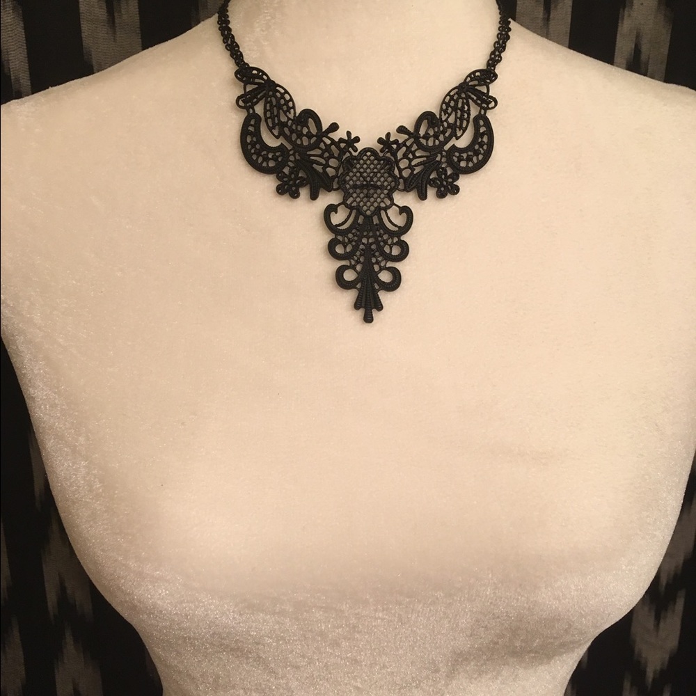 SOLD - Black Statement Necklace