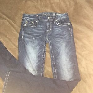 Miss Me jeans, with two small tears!