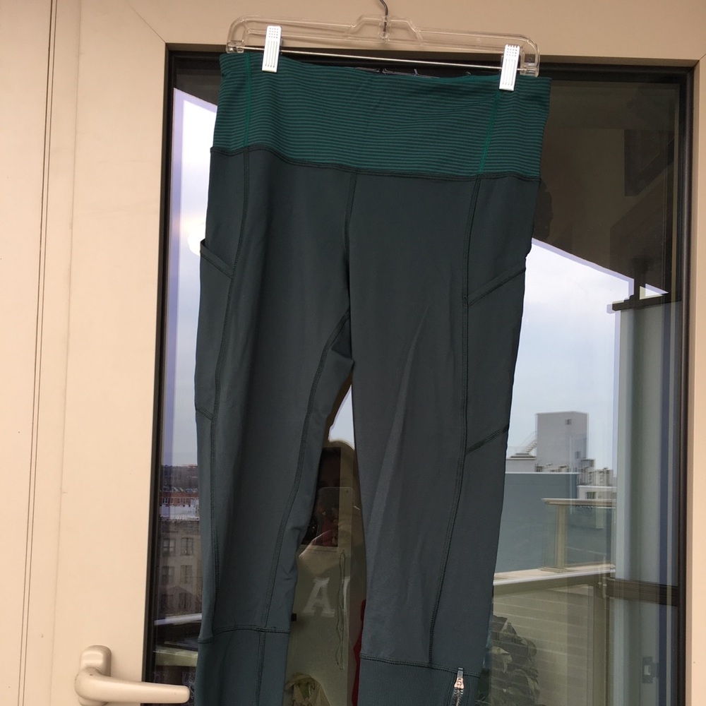 Lululemon teal running tights