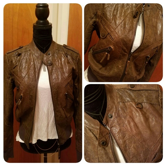 Zara Jackets & Coats Zara Genuine Leather Jacket Olive Green Poshmark
