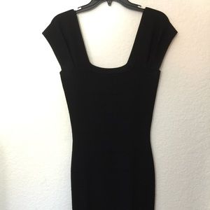 Max Studio Black LBD Stretch Bodycon Dress