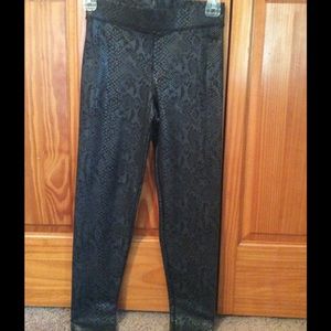 Pink Snakeskin print leggings